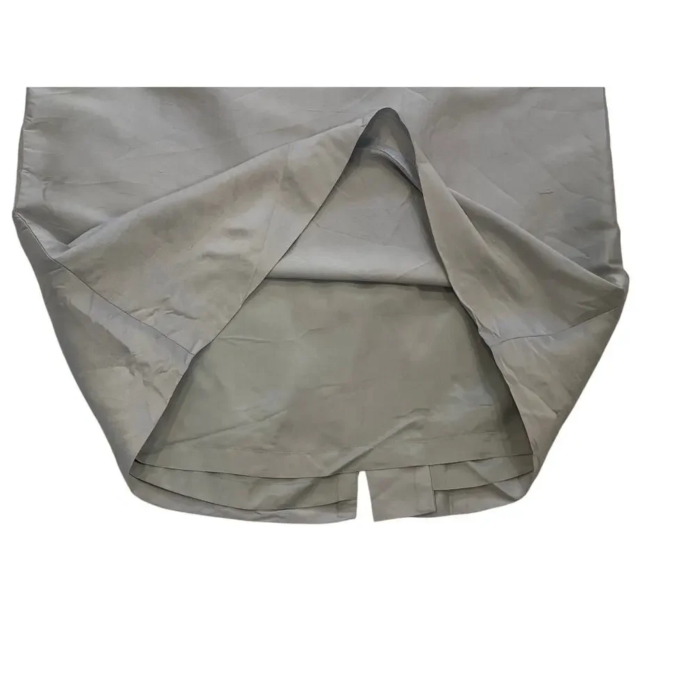 Kasper Petite Baby Blue Silk Pencil Skirt, Minimalist, Classic, Size 8P